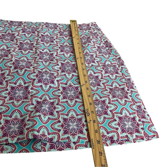 Talbots Teal and Red Floral Skirt - Picture 8 of 8